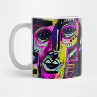 Abstract faces Mug